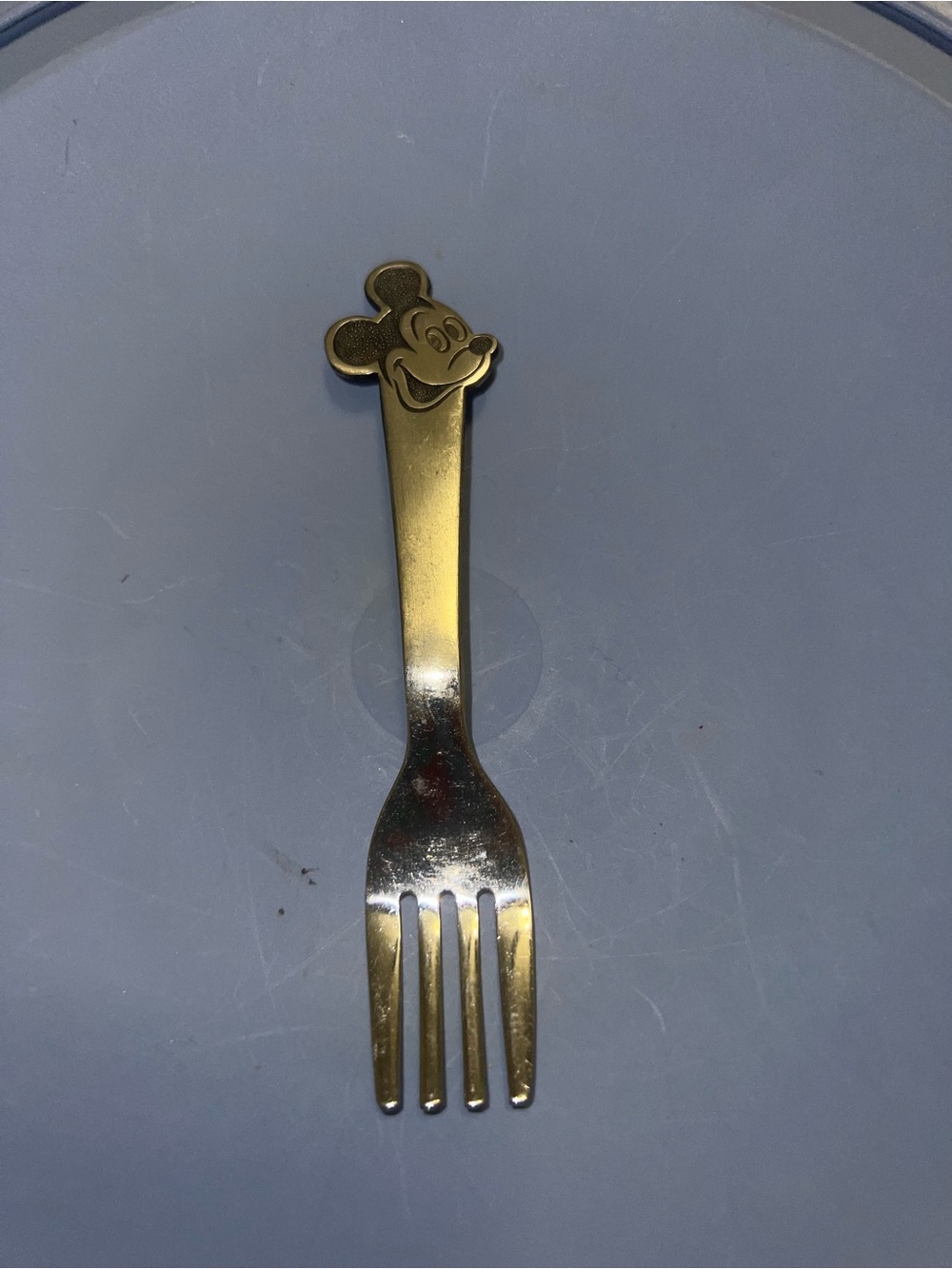 Vintage Disney Mickey Mouse Metal Fork